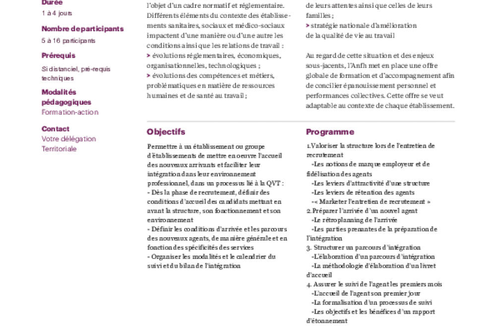 FORMATIONS - Employabilité, développement professionnel