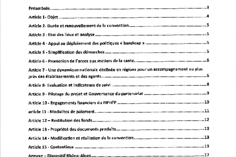 Partenariat FHF FIPHFP 2015 - 2017