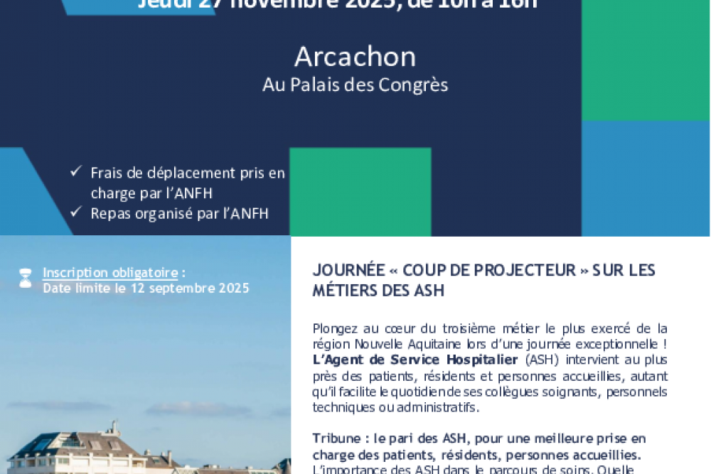 Journée dédiée aux ASH du 27 novembre 2025 : Ouverture des inscriptions !