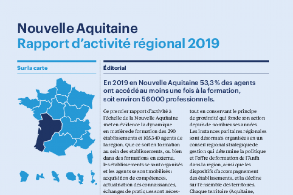 Les chiffres de la formation dans la Fonction publique hospitalière en Nouvelle Aquitaine