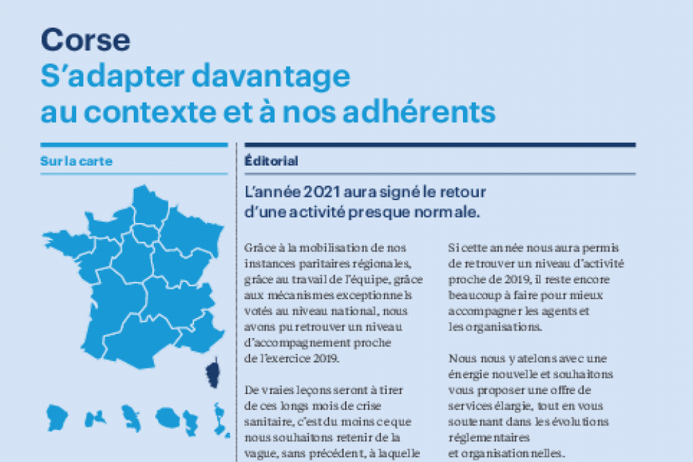 Rapport d'activité 2021 - Corse