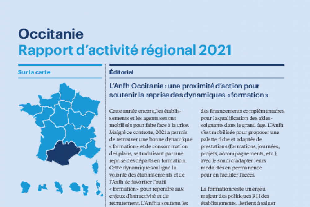 Rapport d'activité 2021 - Occitanie  