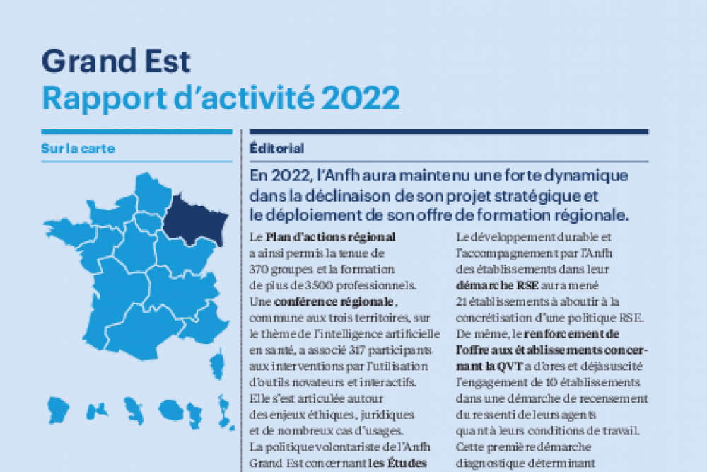 Rapport d'activité 2022 - GRAND EST