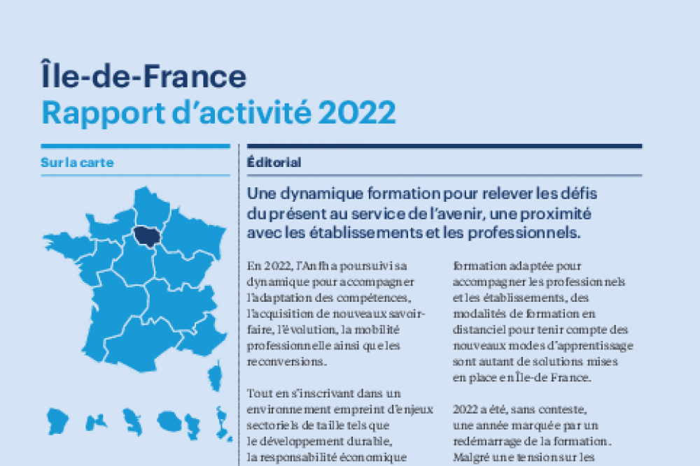 Rapport d'activité 2022 - ILE DE FRANCE