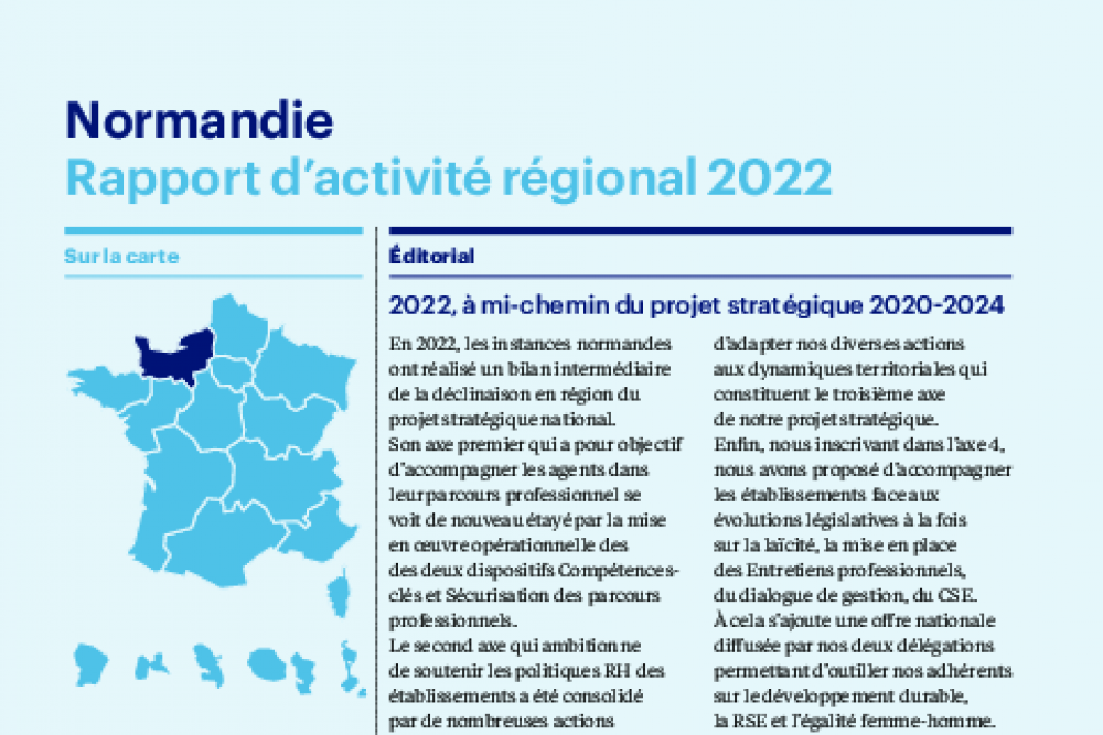 Rapport d'activité 2022 - Normandie