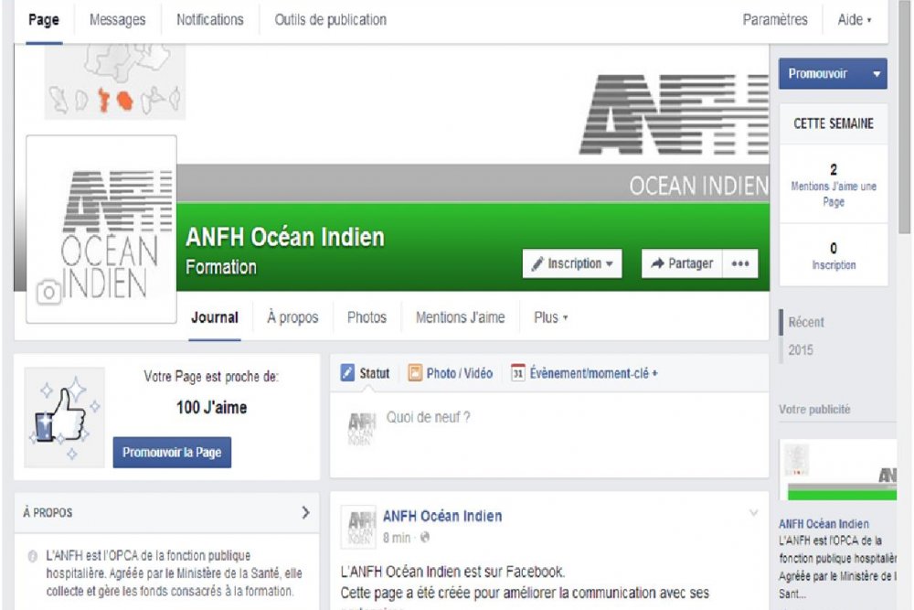 Bienvenue sur facebook