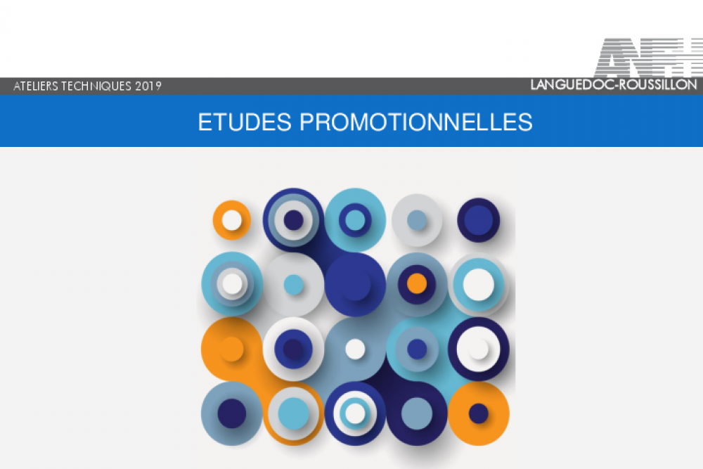 ATELIERS TECHNIQUES Etudes Promotionnelles