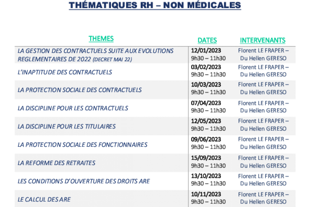Webinaire sur la réforme des retraites 