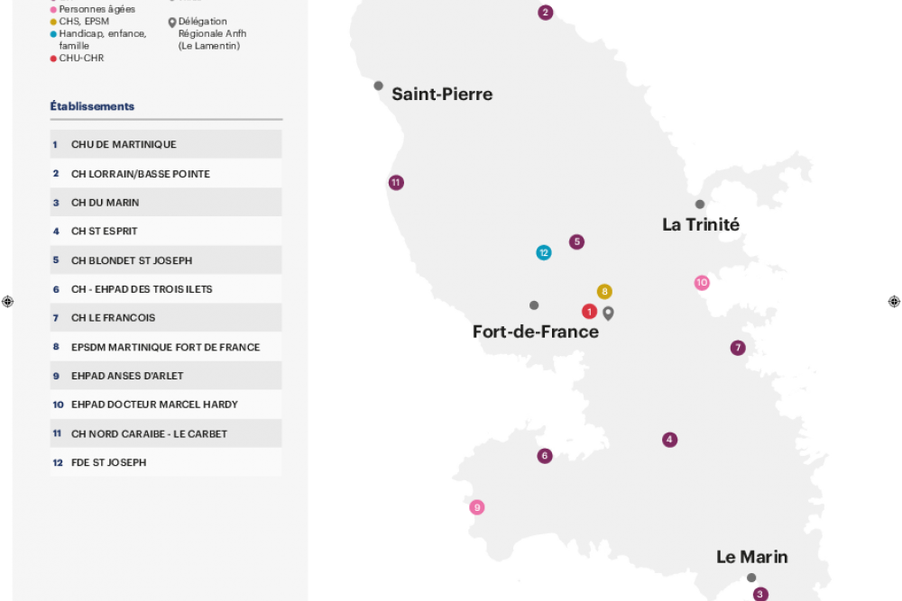 Carte établissements 2022 - Martinique