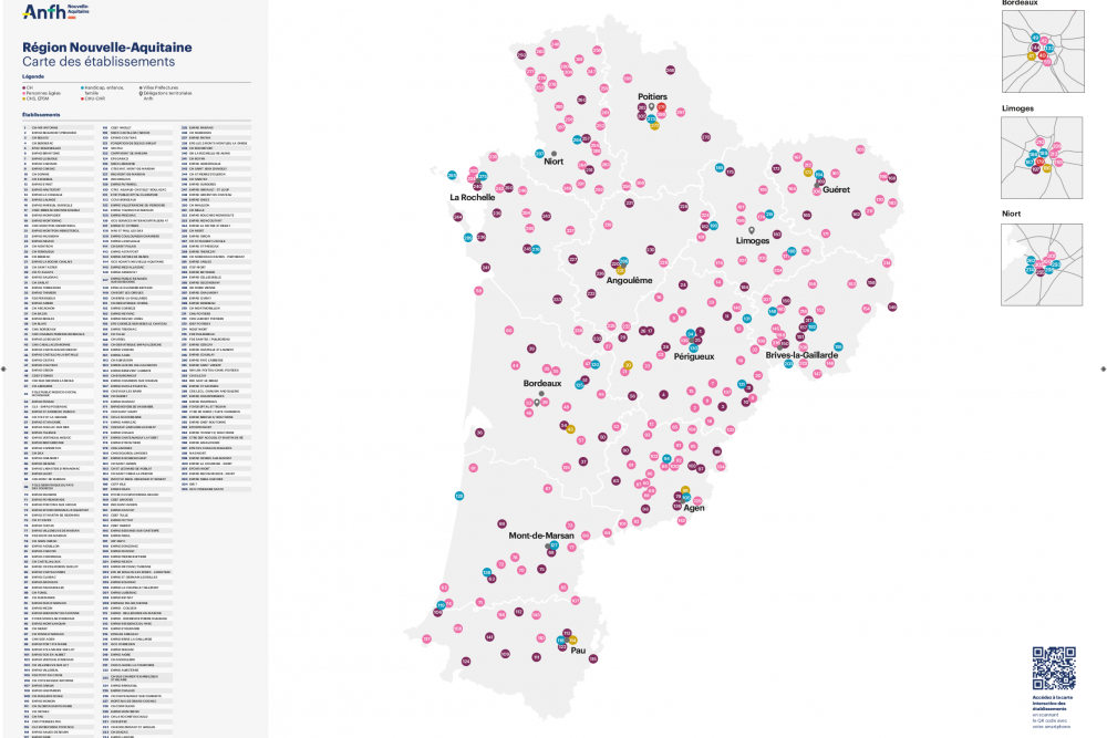 Carte établissements 2022 - Nouvelle Aquitaine