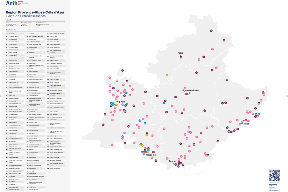 Carte établissements 2022 - PACA