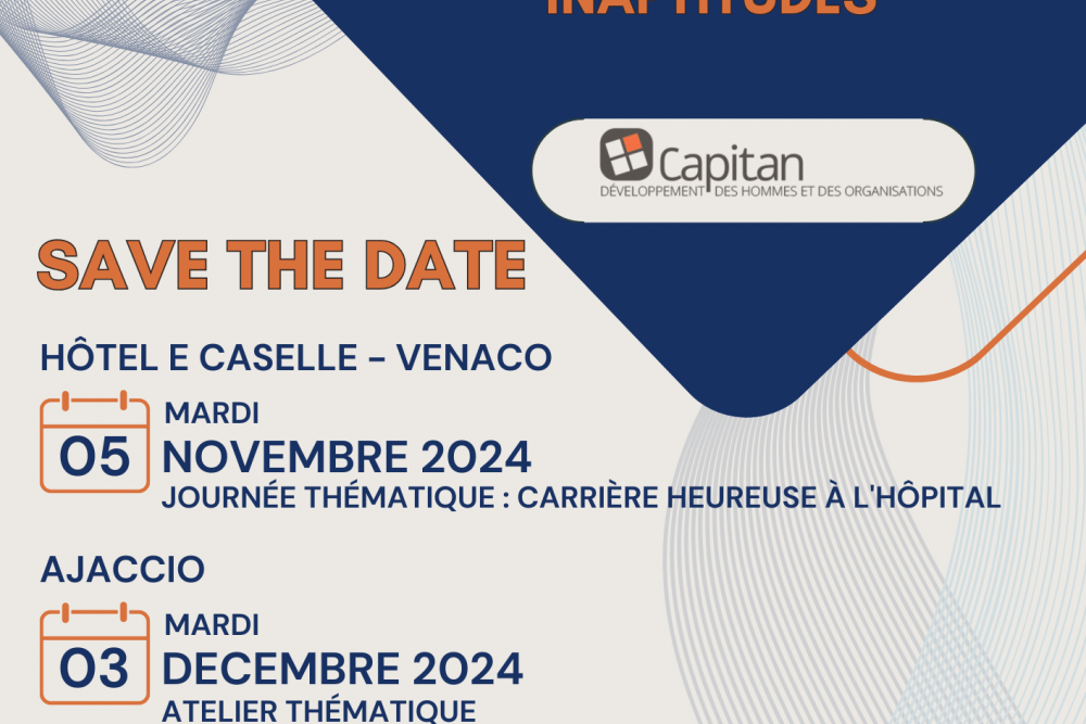 SAVE THE DATE - 05 NOVEMBRE 2024 - USURE PROFESSIONNELLE ET GESTION DES INAPTITUDES