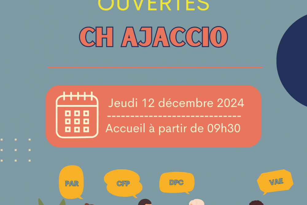 JOURNEE PORTES OUVERTES 12 DECEMBRE 2024 CH AJACCIO