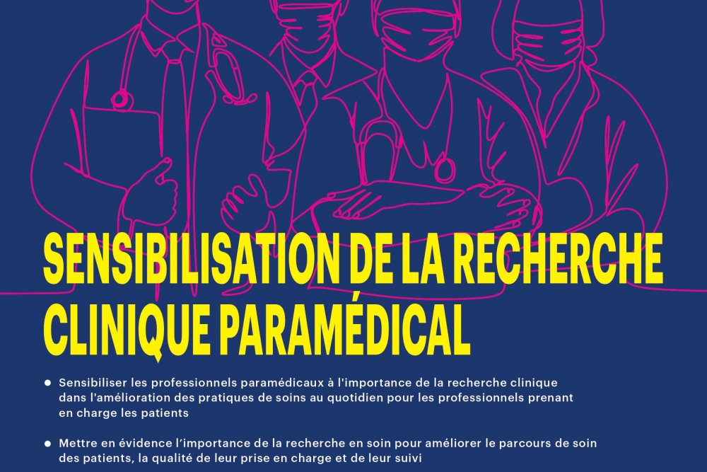 Matinée Sensibilisation à la recherche clinique paramédicale les 14 et 17 juin 2024