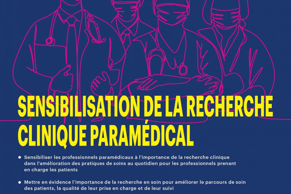 Matinée Sensibilisation à la recherche clinique paramédicale les 14 et 17 juin 2024