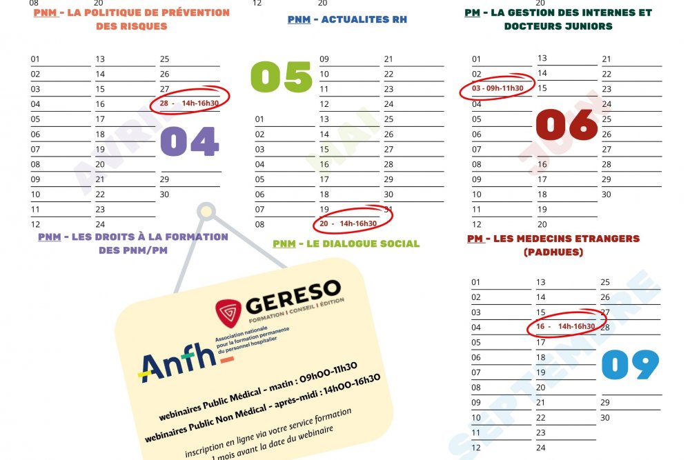 Calendrier Webinaires RH 2026