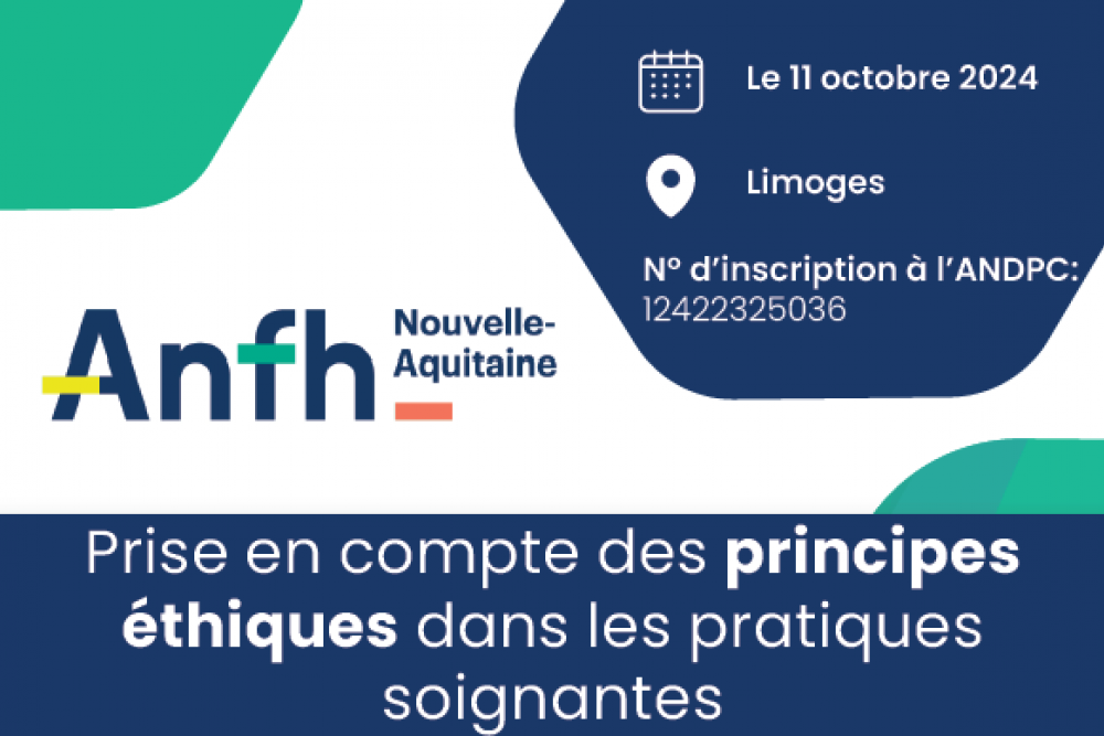 11 OCTOBRE 2024 : 4èmes Rencontres AS / IDE sur le thème de la prise en compte des principes éthiques dans les pratiques soignantes