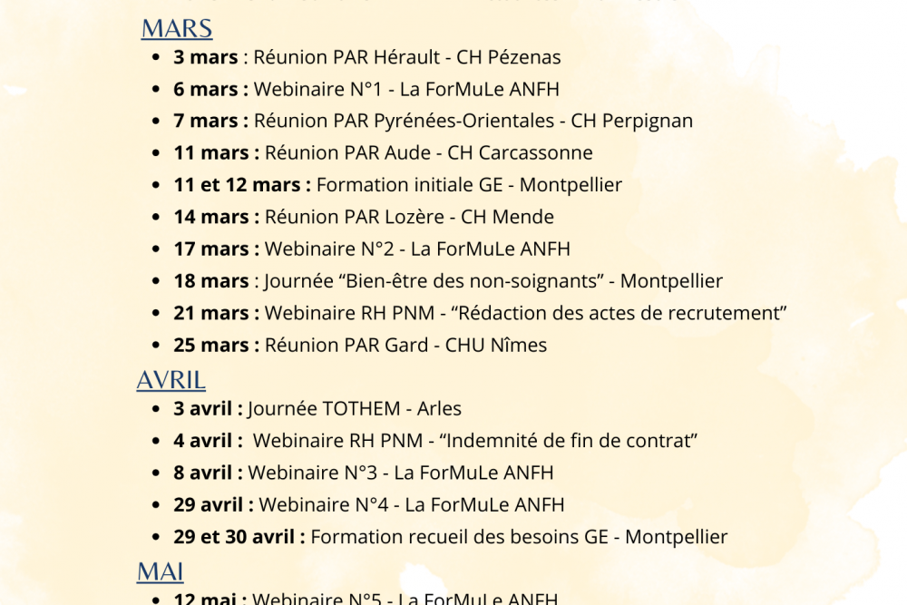 Offre de services - ANFH Languedoc-Roussillon - 1er semestre 2025