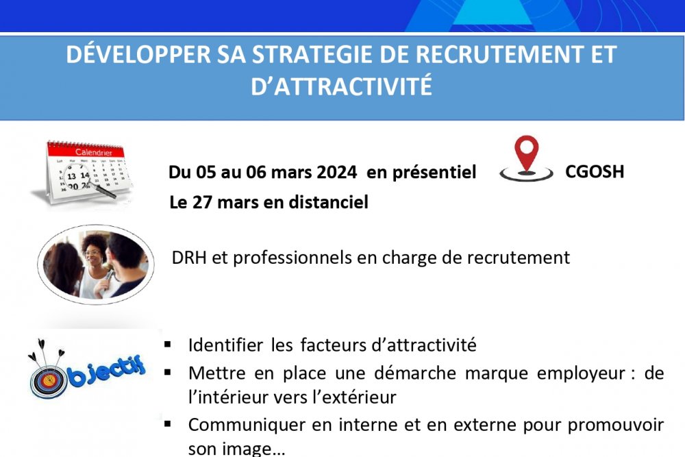 FICHE ACTION AFN DÉVELOPPER SA STRATEGIE DE RECRUTEMENT ET D’ATTRACTIVITÉ