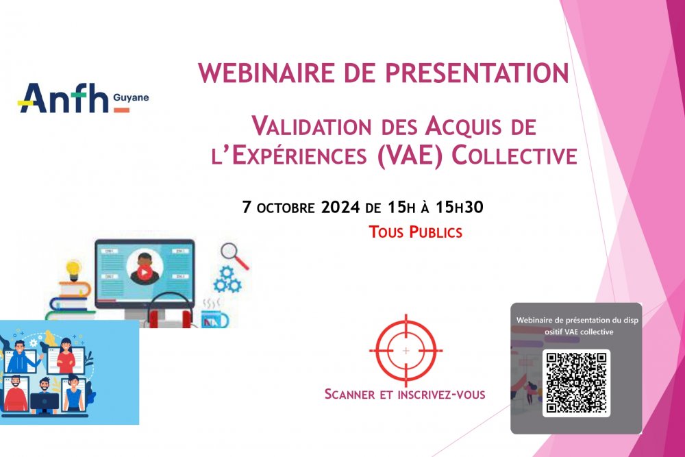 PARTICIPEZ A NOTRE WEBINAIRE DE PRESENTATION SUR LA VAE COLLECTIVE