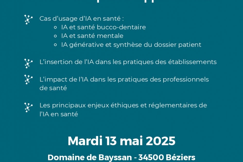 Journée de sensibilisation : IA & Santé : quelles opportunités ?