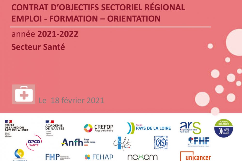 L'ANFH participe au contrat d'objectif sectoriel régional santé
