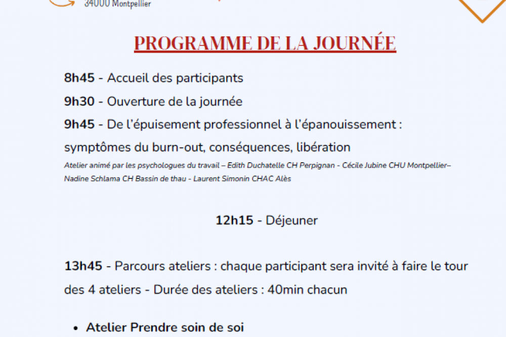 Journée bien-être pour non soignants 