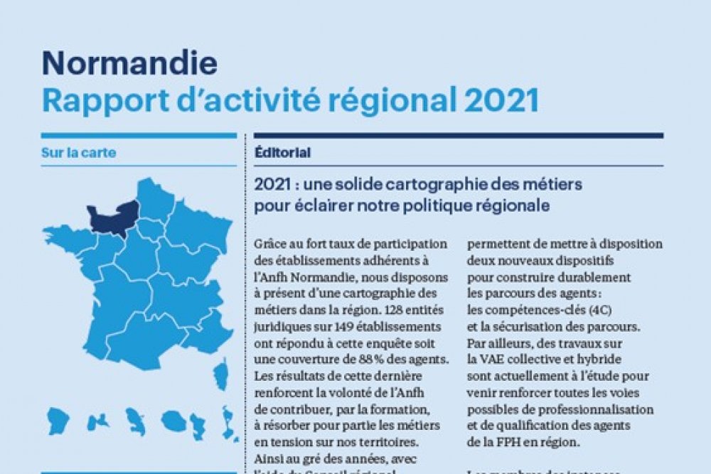 Découvrez le rapport d'activité Normandie 2021