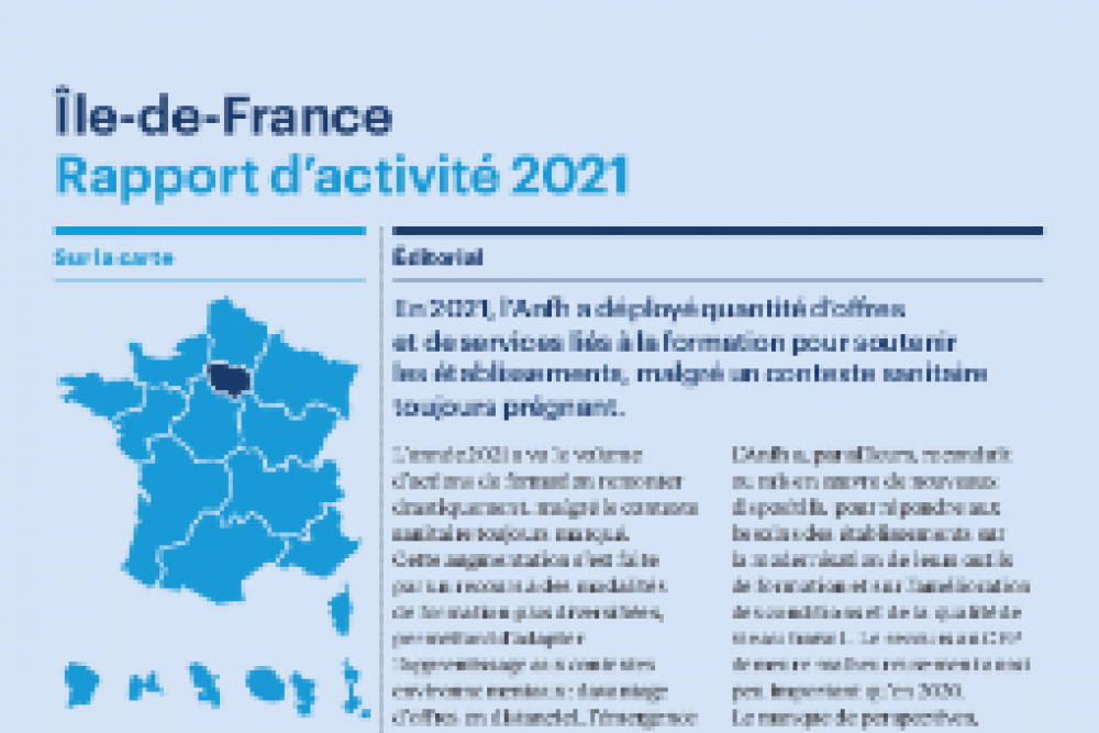 Rapport d'activité 2021 - Ile-de-France