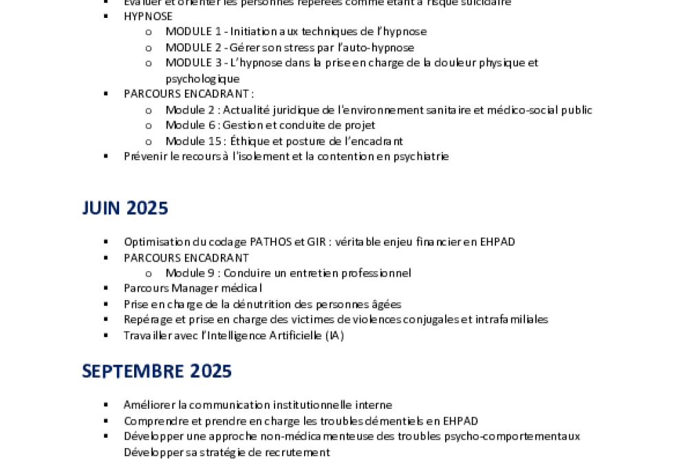 Plan d'actions régionales : places disponibles !