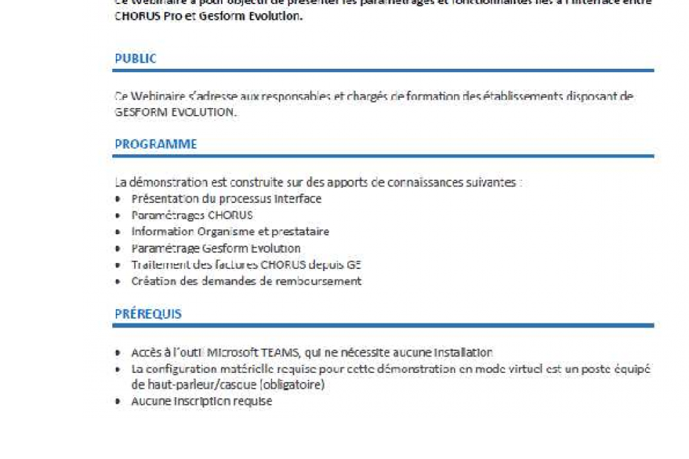 Gesform Evolution : bonnes pratiques lors des demandes de remboursement