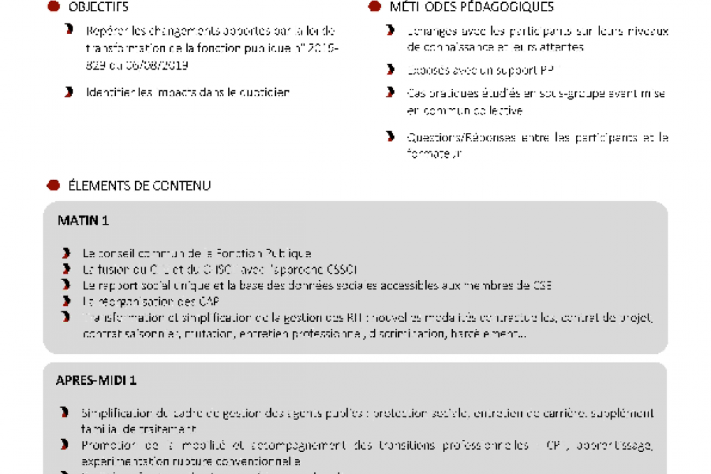 Impacts RH de la loi de transformation de la Fonction publique : une journée d’actualisation des connaissances le 3 juillet prochain