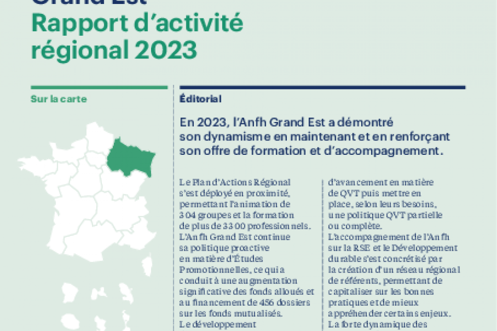 Rapport d'activité 2023 - Grand Est