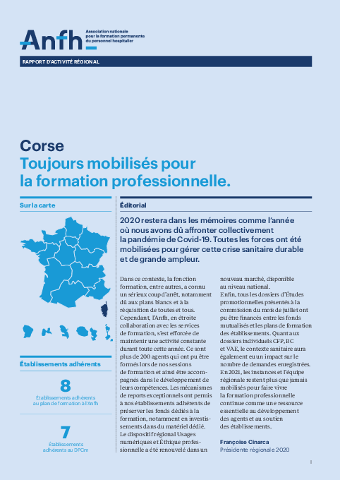 Rapport d'activité 2020 - Corse