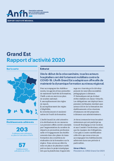 Rapport d'activité 2020 - Grand-Est 