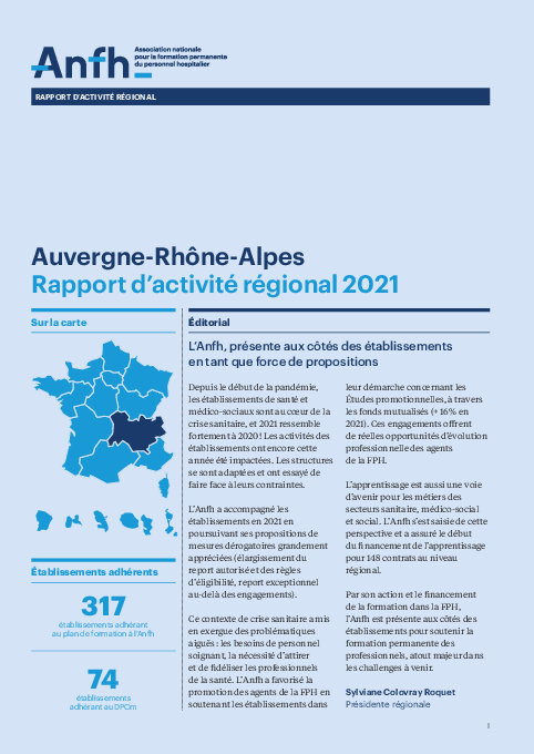 Rapport d'activité 2021 - AURA 