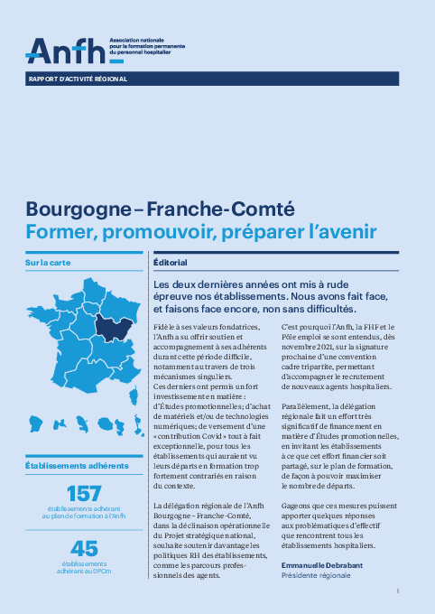 Rapport d'activité 2021 - Bourgogne-Franche-comté