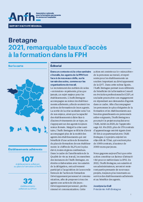 Rapport d'activité 2021 - Bretagne