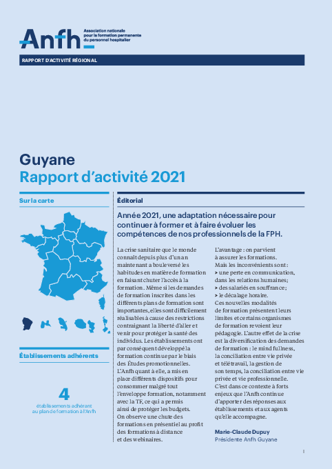 Rapport d'activité 2021 - Guyane