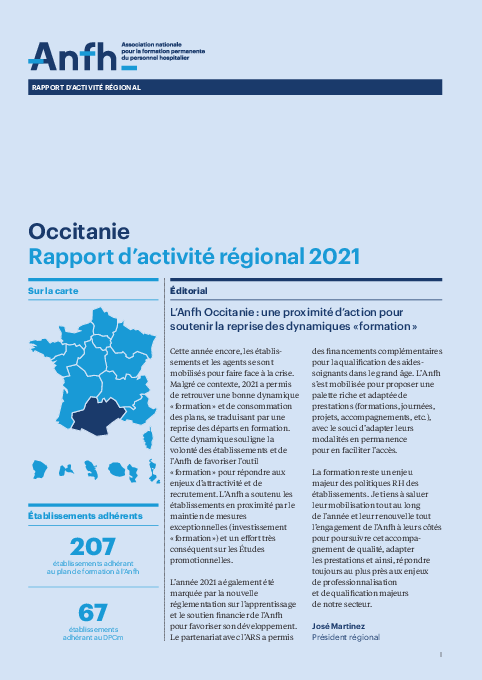 Rapport d'activité 2021 - Occitanie  