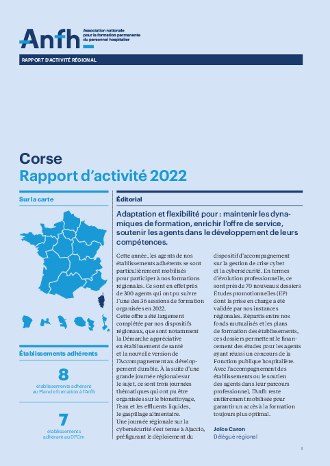 Rapport d'activité 2022 - CORSE