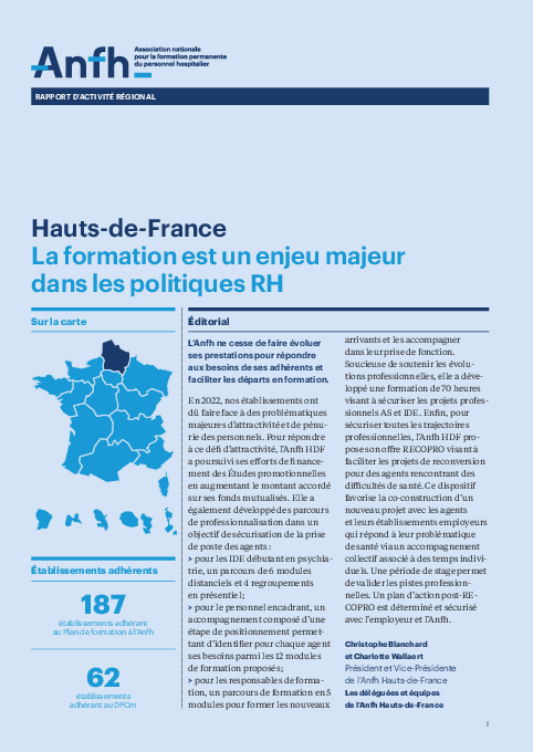 Rapport d'activité 2022 - HAUTS DE FRANCE