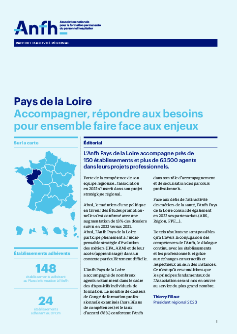 Rapport d'activité 2022 - PAYS DE LA LOIRE