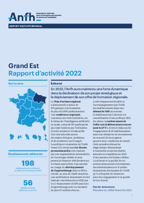 Rapport d'activité 2022 - GRAND EST