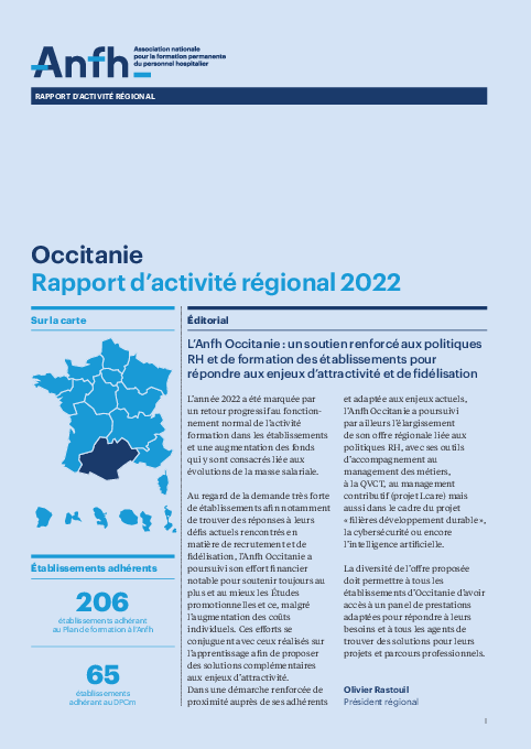 Rapport d'activité 2022 - Occitanie