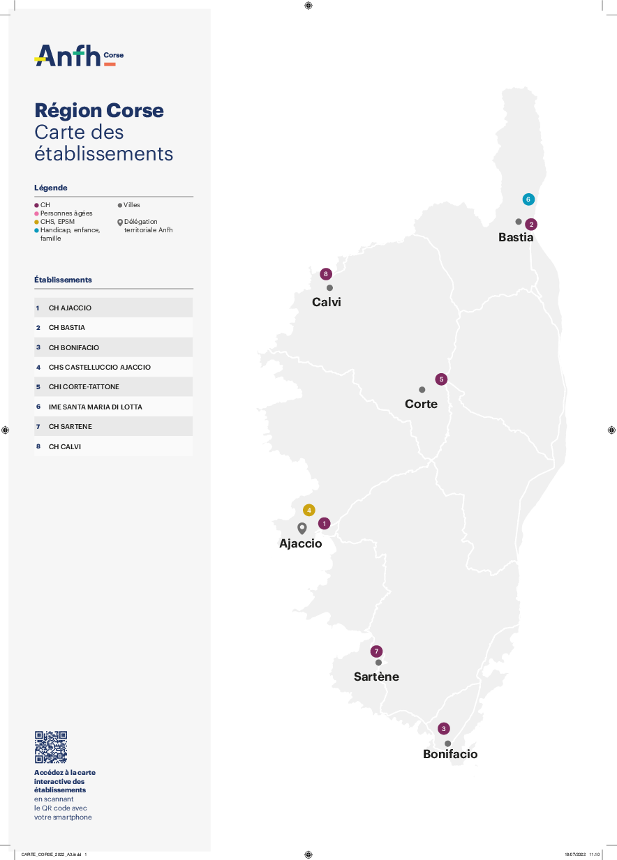 Carte établissements 2022 - Corse