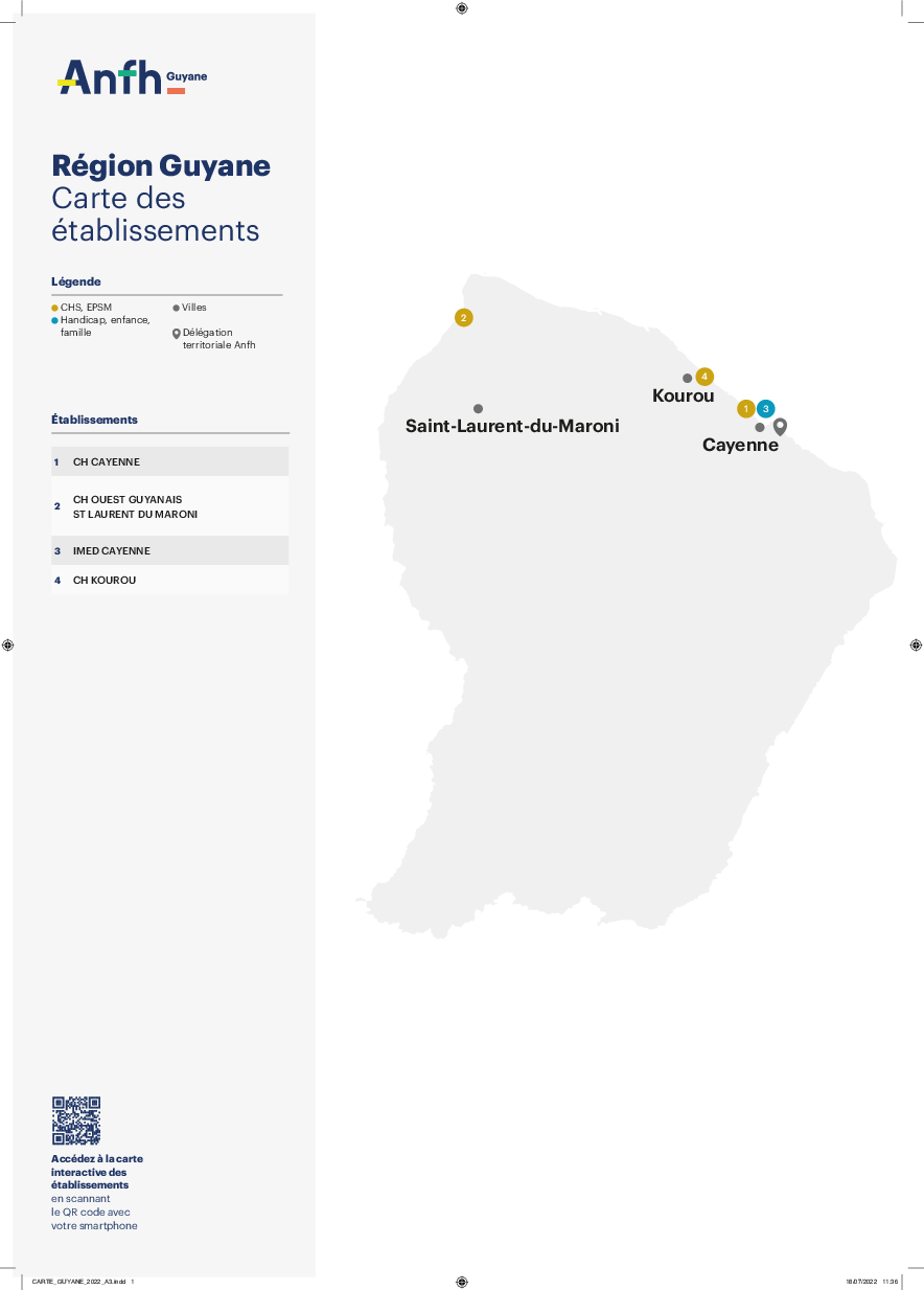 Carte établissements 2022 - Guyane