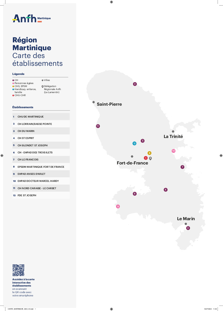 Carte établissements 2022 - Martinique