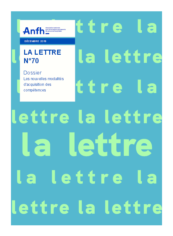 La lettre de l'ANFH N°70