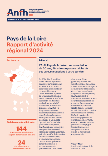 Rapport d'activité 2024 - Pays de la Loire